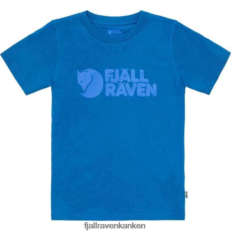 Fjallraven Sklep - Kids Logo T-Shirt Fjällräven Outlets Alpine Blue