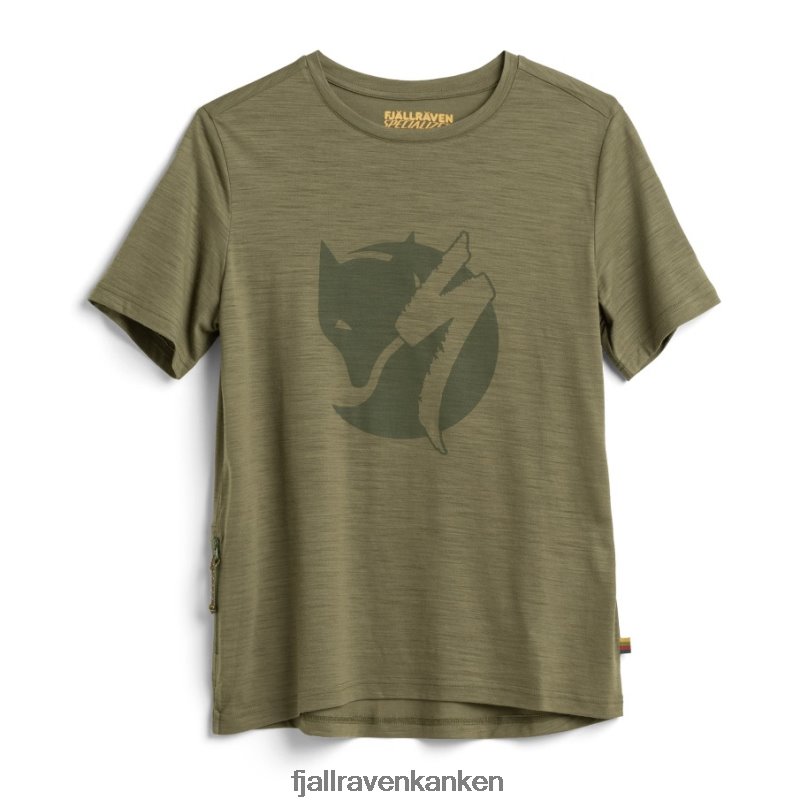 Fjällräven Polska - Fjällräven Outlets Brand S/F Wool T-Shirt W Green