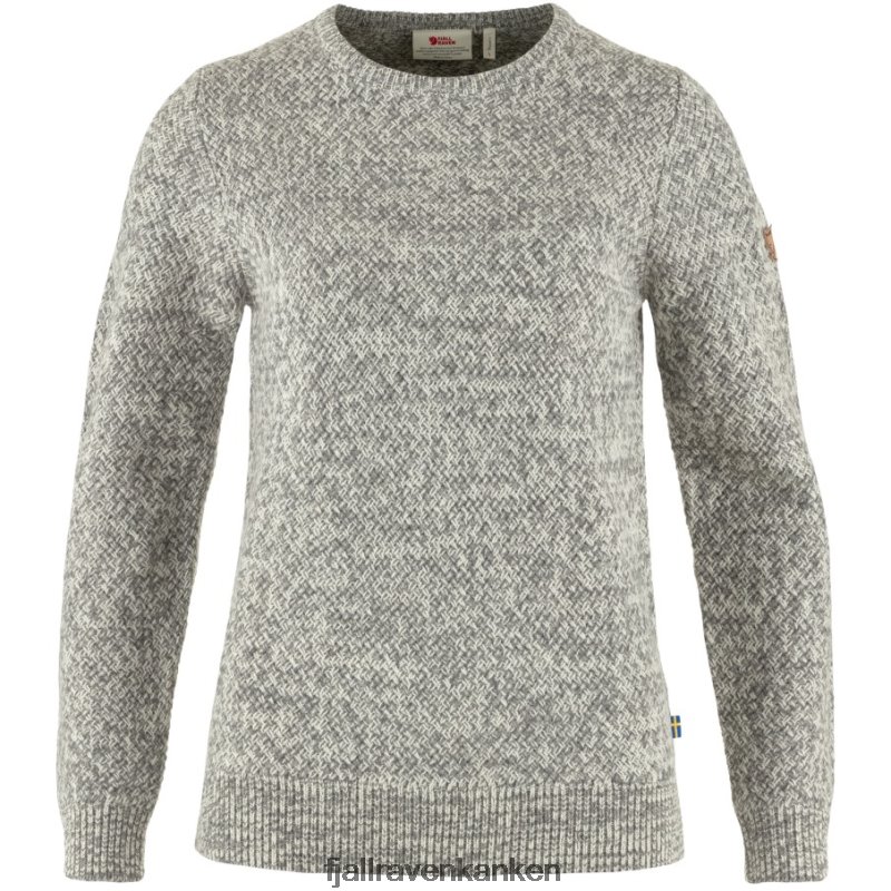 Fjallraven Kanken - Eggshell-Grey Övik Structure Sweater W Fjällräven Outlets