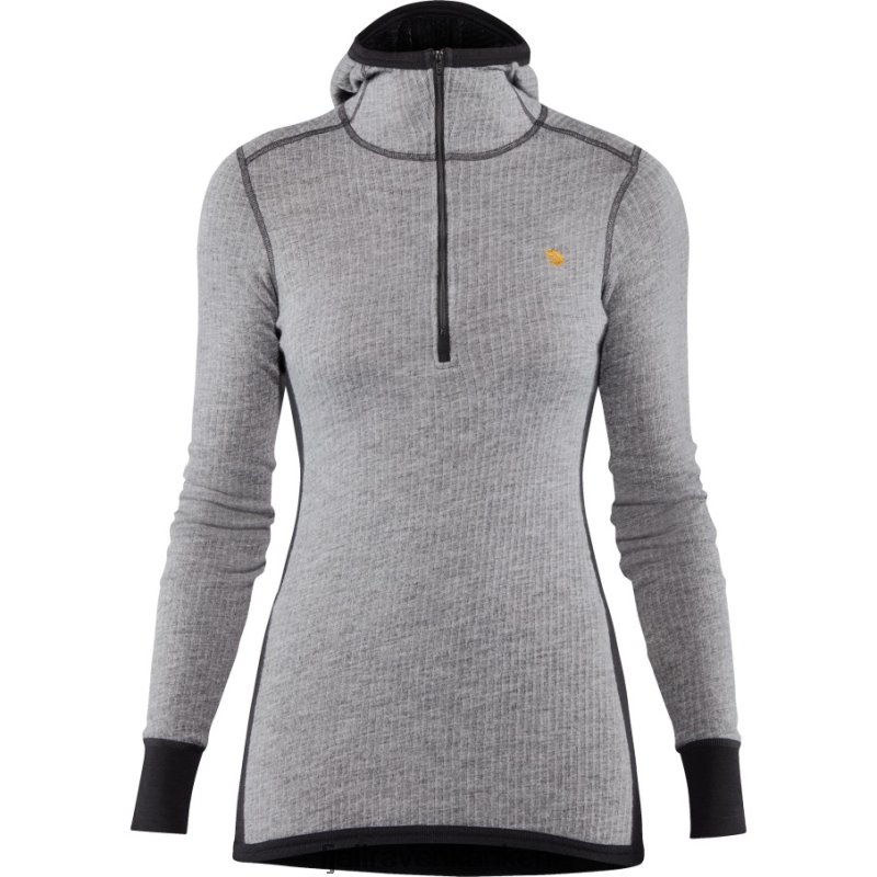 Fjällräven Polska - Grey Fjällräven Outlets Bergtagen Woolterry Hoodie W
