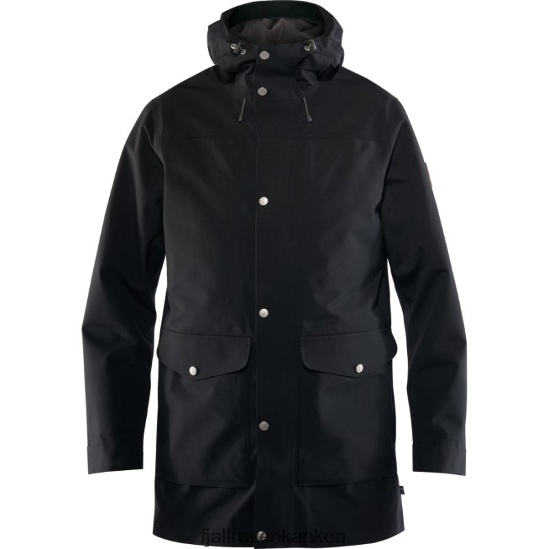 Fjallraven Sklep - Fjällräven Outlets Black Greenland Eco-Shell Jacket M