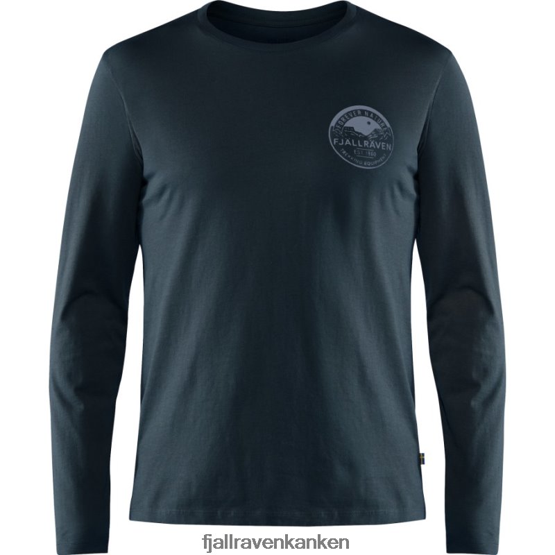 Fjällräven Polska - Dark Navy Fjällräven Outlets Brand Forever Nature Badge Ls M