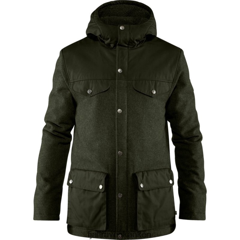 Fjällräven Polska - Deep Forest Fjällräven Outlets Greenland Re-Wool Jacket M