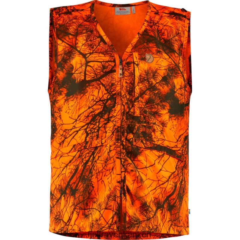 Fjällräven Polska - Fjällräven Outlets Värmland Vest Orange Camo