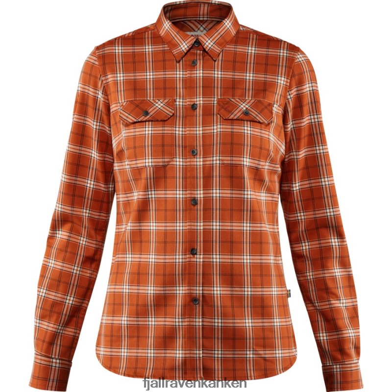 Fjallraven Kanken - Fjällglim Stretch Shirt Ls W Autumn Leaf Fjällräven Outlets