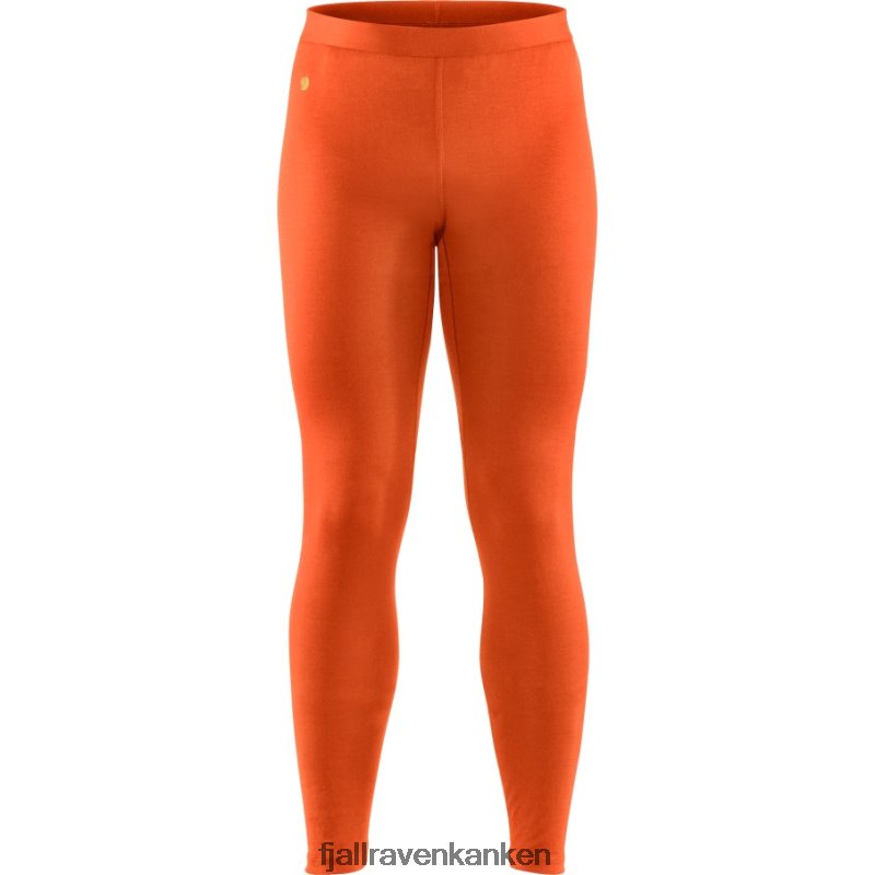 Fjallraven Sklep - Fjällräven Outlets Hokkaido Orange Bergtagen Thinwool Long Johns M