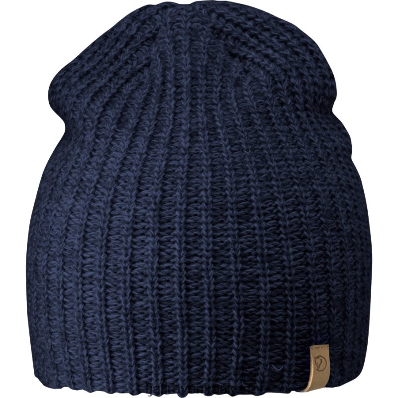 Fjallraven Sklep - Övik Melange Beanie Fjällräven Outlets Navy