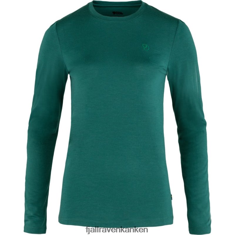 Fjällräven Polska - Arctic Green Fjällräven Outlets Abisko Wool Ls W