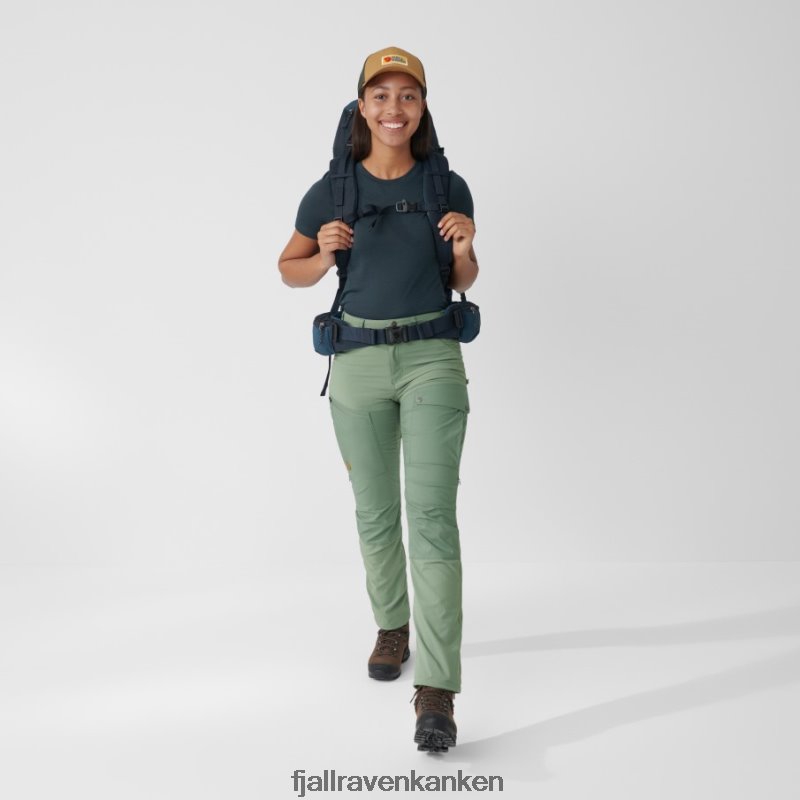 Fjallraven Sklep - Abisko Midsummer Trousers W Short Fjällräven Outlets Mineral Blue-Clay Blue