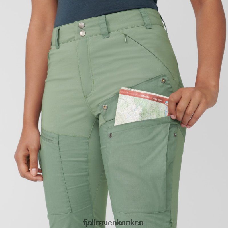 Fjallraven Sklep - Abisko Midsummer Trousers W Short Fjällräven Outlets Mineral Blue-Clay Blue