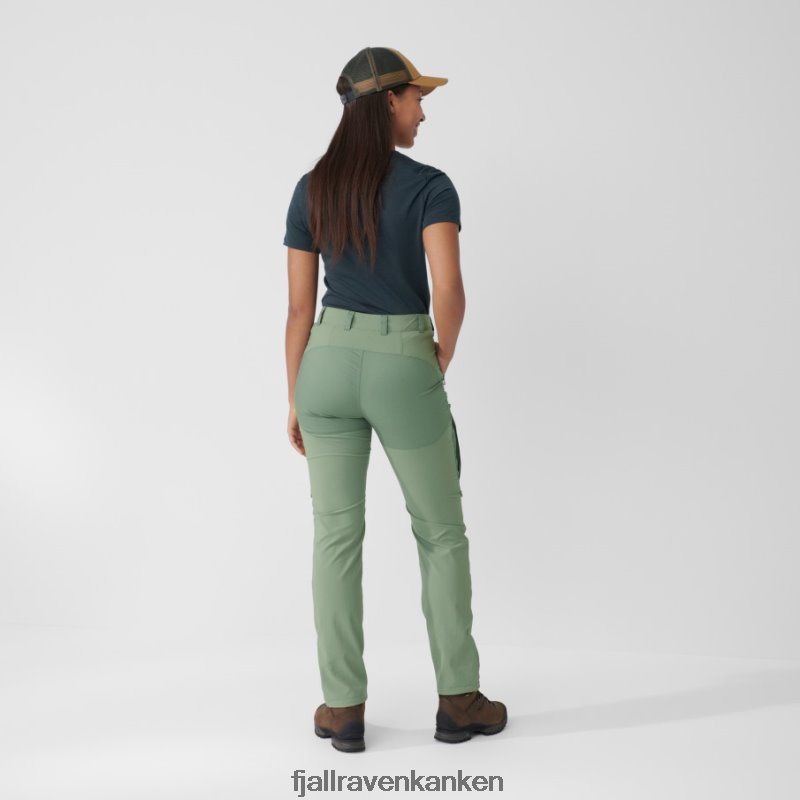 Fjällräven Polska - Fjällräven Outlets Abisko Midsummer Trousers W Reg Mineral Blue-Clay Blue