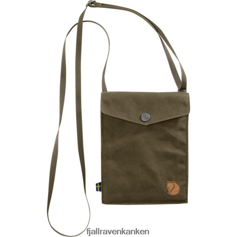 Fjallraven Kanken - Dark Olive Pocket Fjällräven Outlets