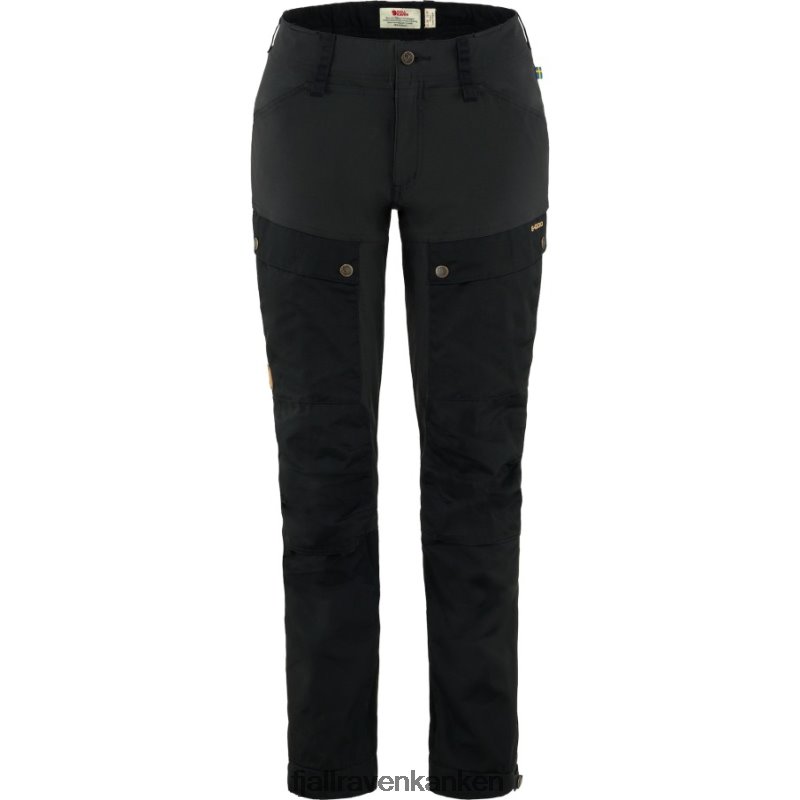 Fjällräven Polska - Black Fjällräven Outlets Keb Trousers Curved W Reg
