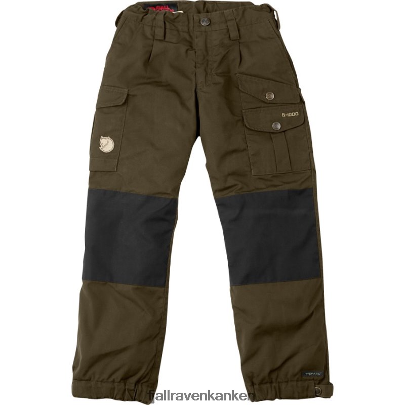 Fjallraven Sklep - Fjällräven Outlets Dark Olive Kids Vidda Padded Trousers