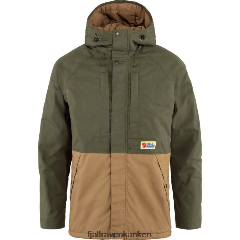 Fjällräven Polska - Laurel Green-Buckwheat Brown Fjällräven Outlets Vardag Lite Padded Jacket M