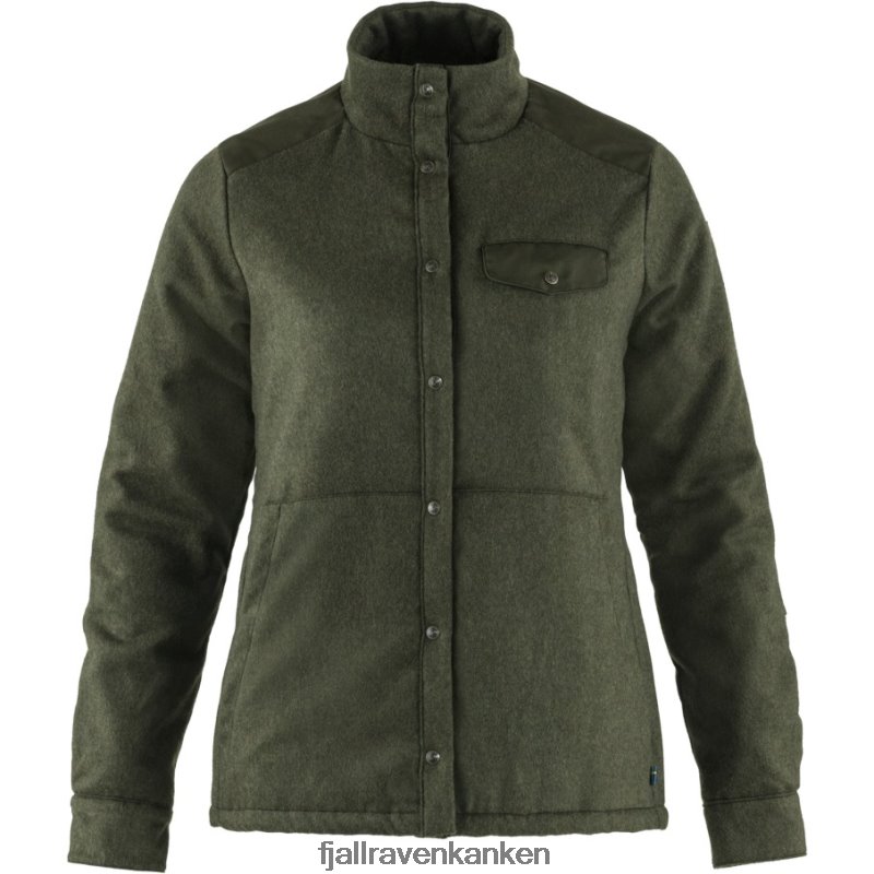 Fjallraven Kanken - Canada Wool Padded Jacket W Deep Forest Fjällräven Outlets