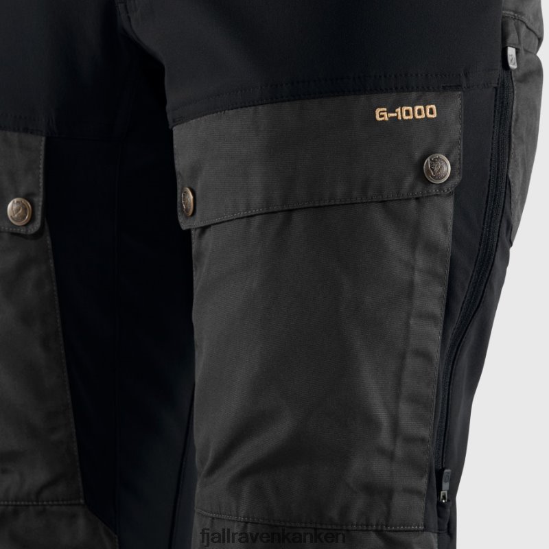 Fjallraven Kanken - Black-Stone Grey Keb Trousers Curved W Short Fjällräven Outlets