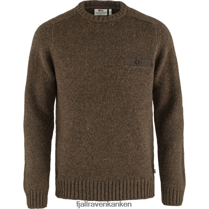 Fjällräven Polska - Bogwood Brown Fjällräven Outlets Lada Round-Neck Sweater M