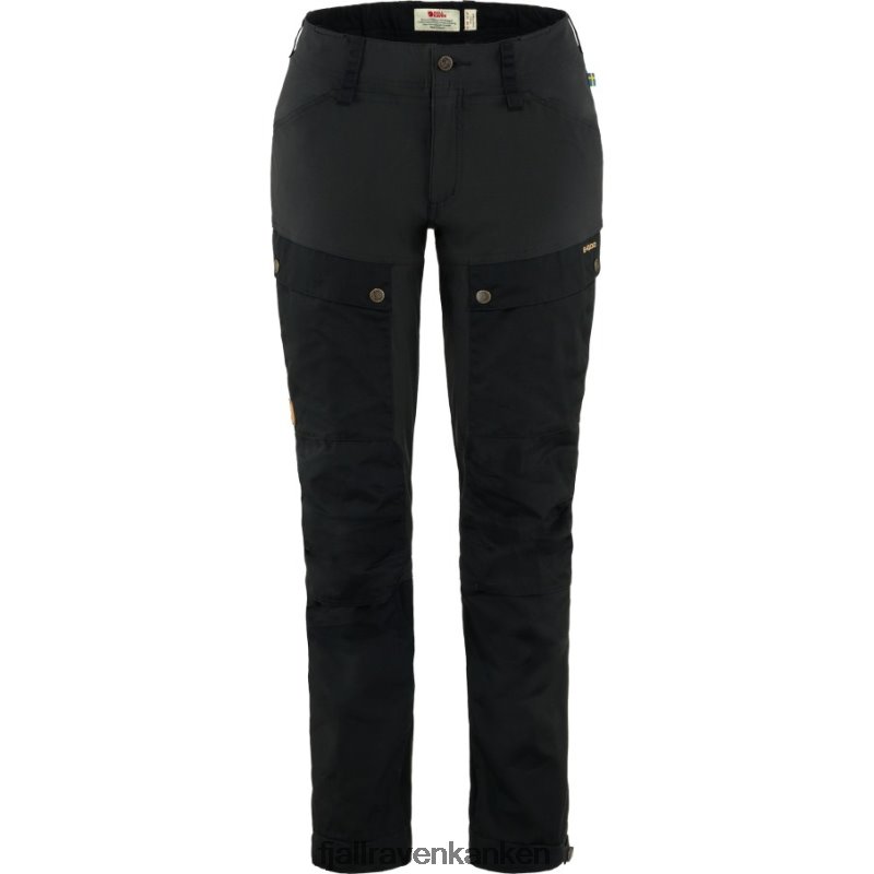Fjällräven Polska - Fjällräven Outlets Keb Trousers Curved W Short Black