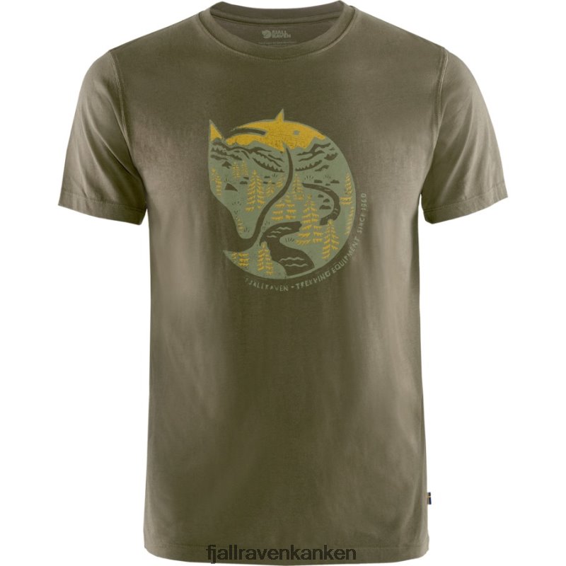 Fjällräven Polska - Fjällräven Outlets Arctic Fox T-Shirt M Dark Olive