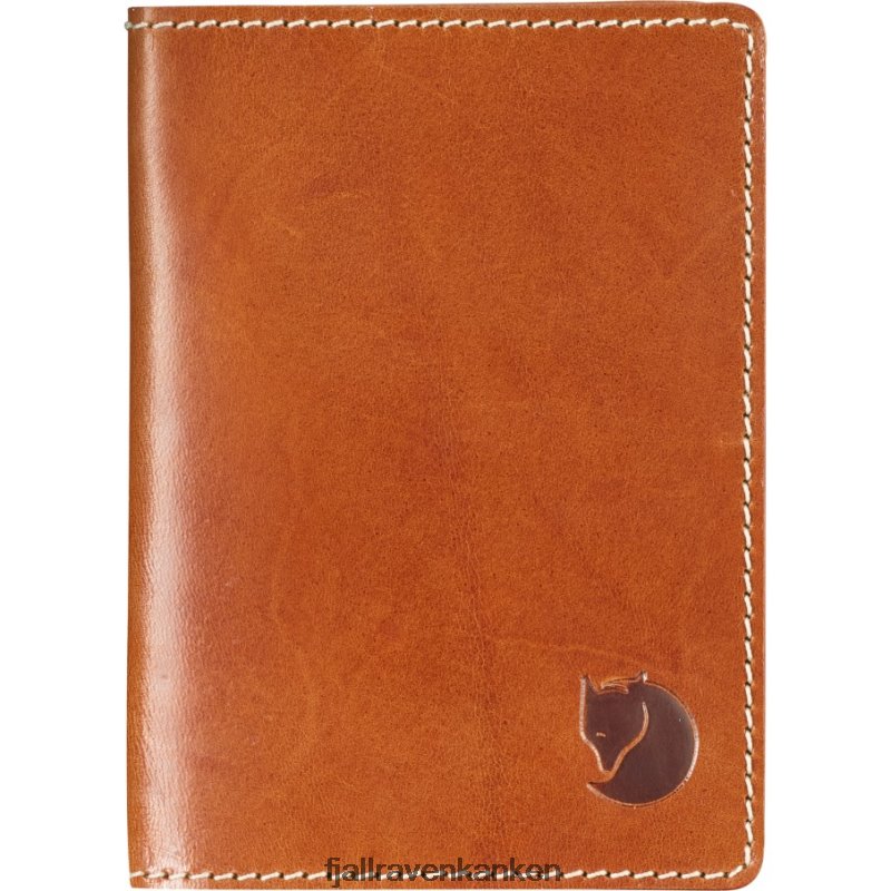 Fjallraven Kanken - Leather Passport Cover Leather Cognac Fjällräven Outlets