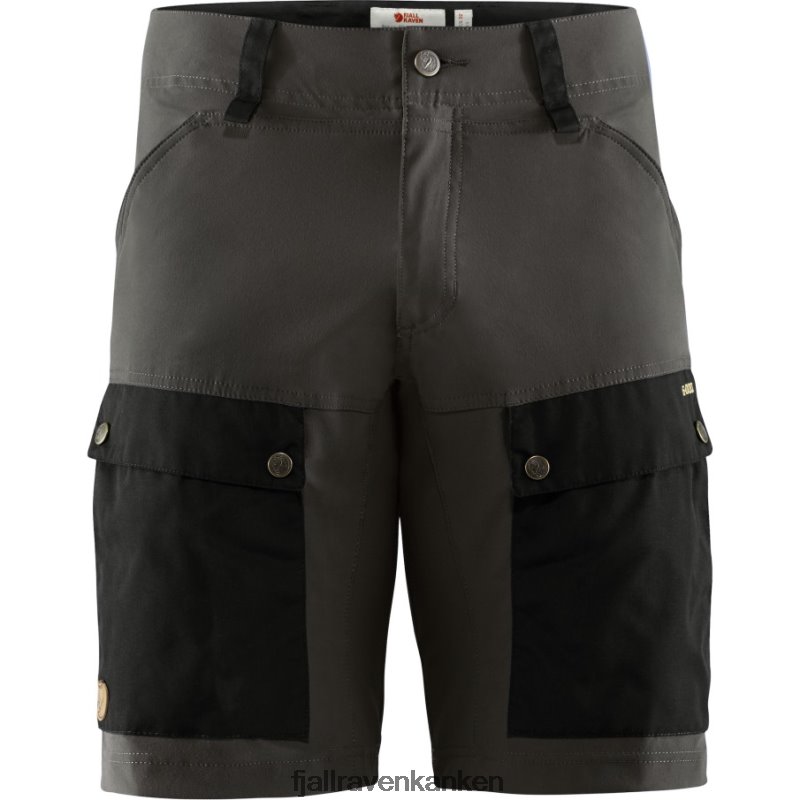 Fjallraven Sklep - Fjällräven Outlets Black-Stone Grey Keb Shorts M