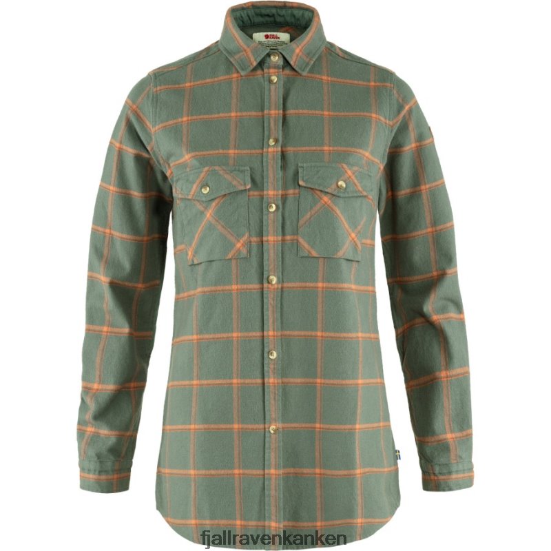 Fjallraven Kanken - Patina Green-Desert Brown Övik Twill Shirt Ls W Fjällräven Outlets