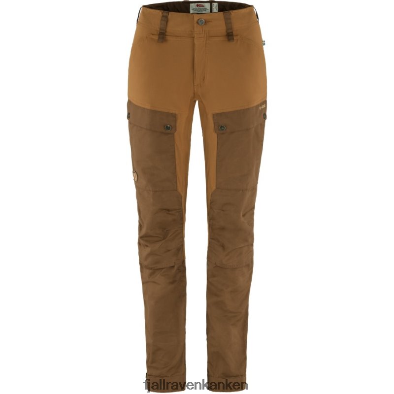Fjallraven Kanken - Keb Trousers Curved W Reg Timber Brown-Chestnut Fjällräven Outlets
