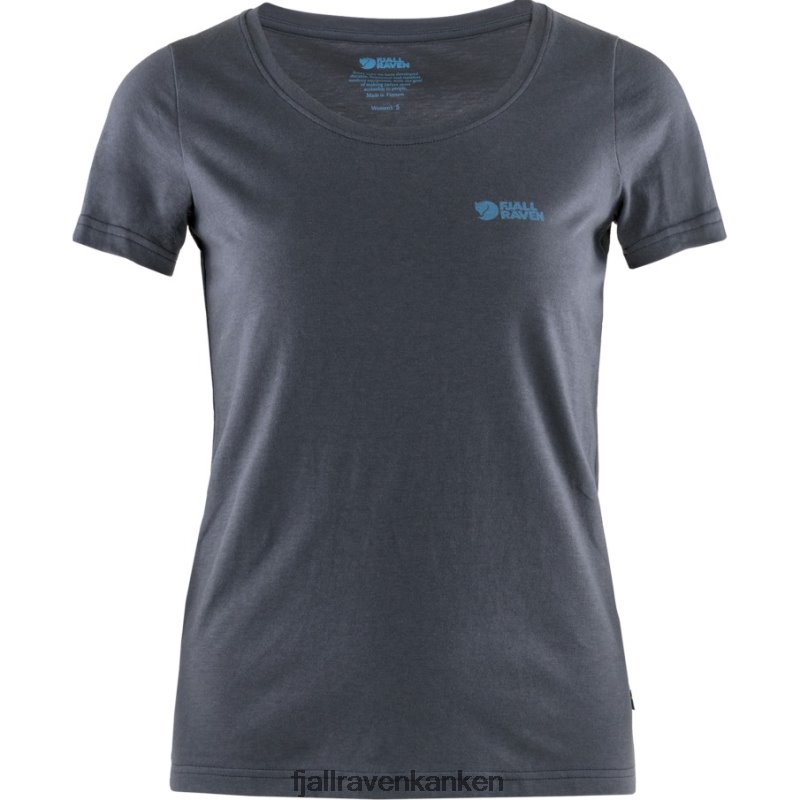 Fjallraven Kanken - Navy Logo T-Shirt W Fjällräven Outlets