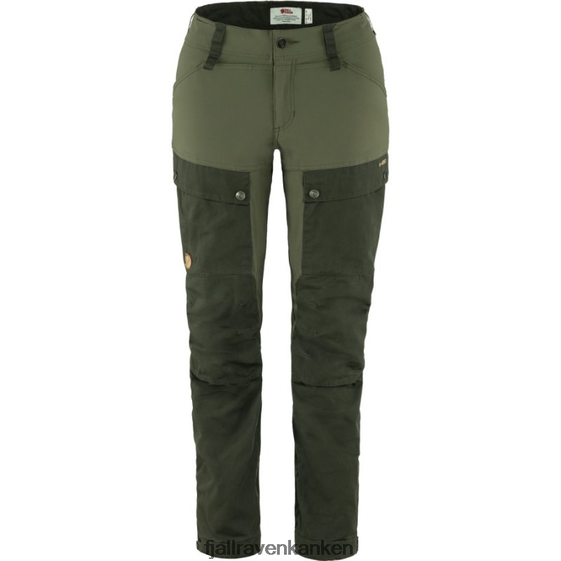 Fjallraven Kanken - Keb Trousers Curved W Short Deep Forest-Laurel Green Fjällräven Outlets
