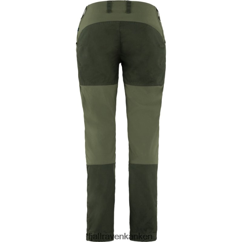 Fjallraven Kanken - Keb Trousers Curved W Short Deep Forest-Laurel Green Fjällräven Outlets