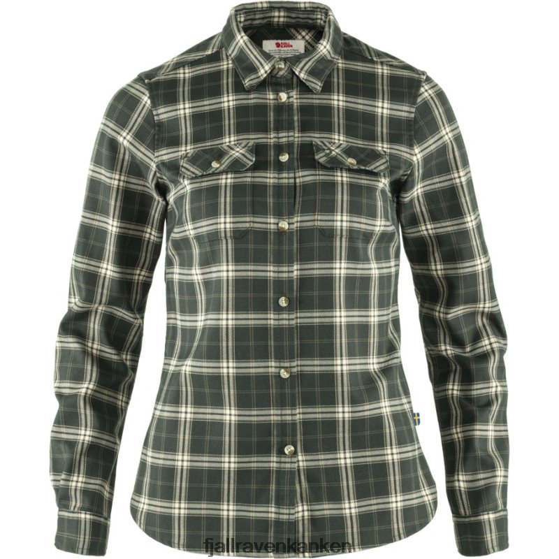 Fjallraven Sklep - Fjällglim Stretch Shirt Ls W Fjällräven Outlets Deep Forest