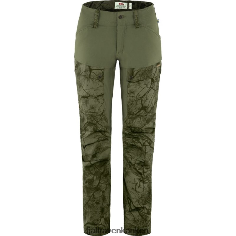 Fjallraven Sklep - Fjällräven Outlets Green Camo-Laurel Green Keb Trousers W Reg