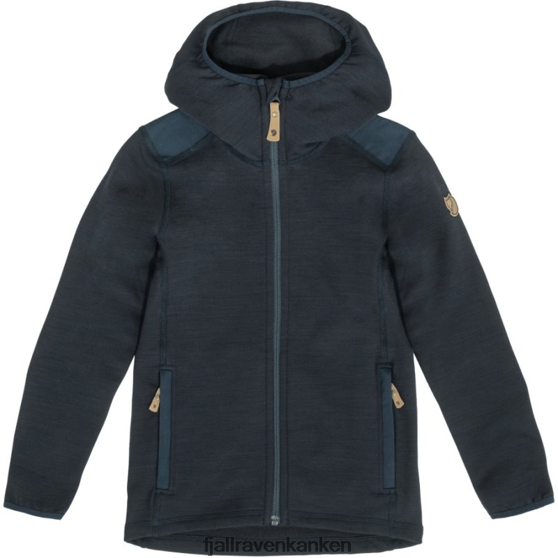 Fjallraven Kanken - Kids Keb Fleece Hoodie Dark Navy Fjällräven Outlets