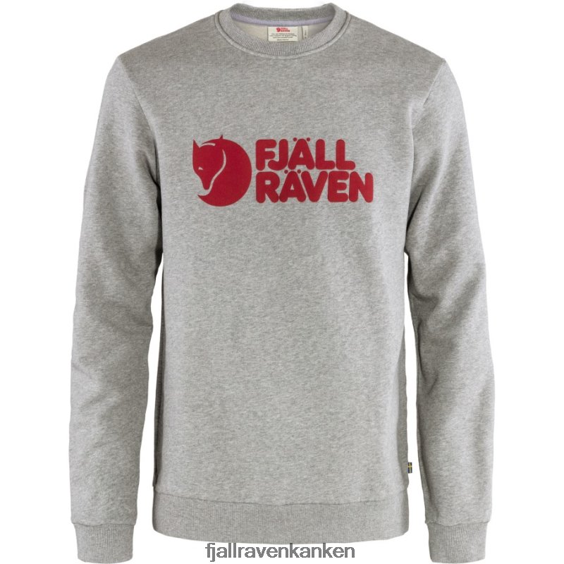 Fjallraven Kanken - Grey-Melange Logo Sweater M Fjällräven Outlets