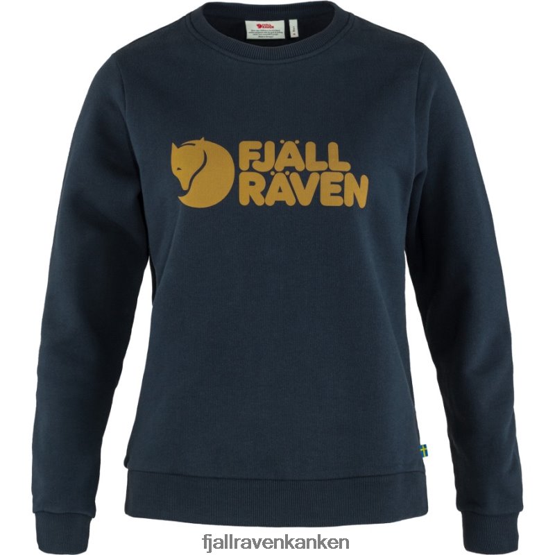 Fjallraven Sklep - Logo Sweater W Fjällräven Outlets Dark Navy