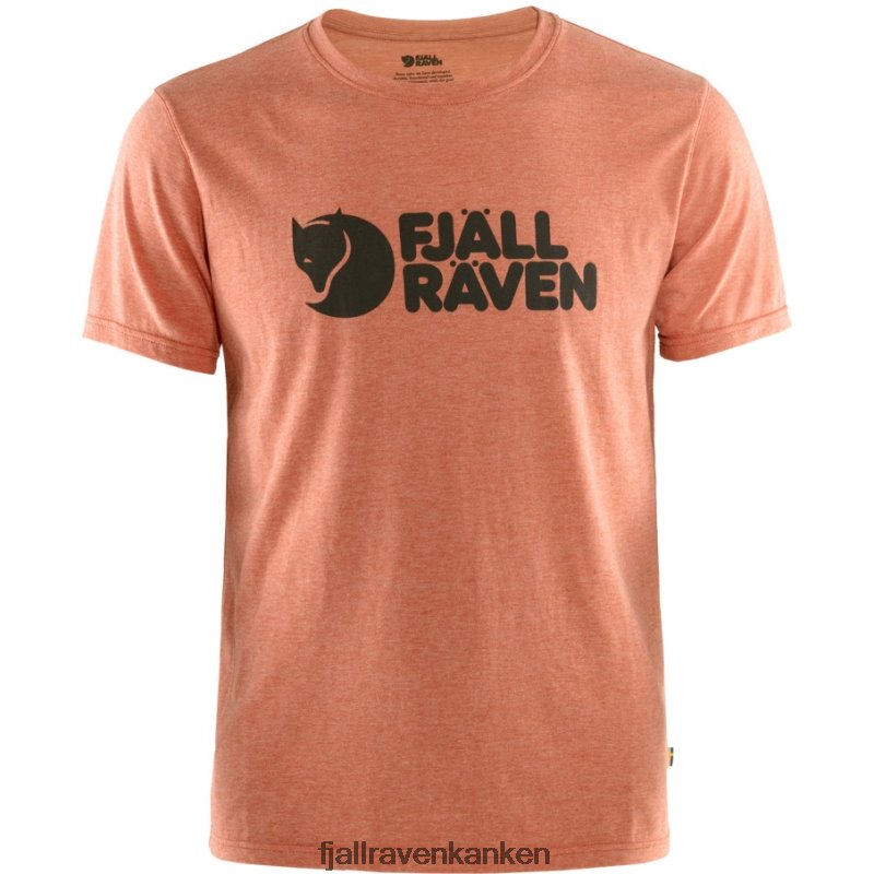 Fjallraven Kanken - Rowan Red-Melange Logo T-Shirt M Fjällräven Outlets