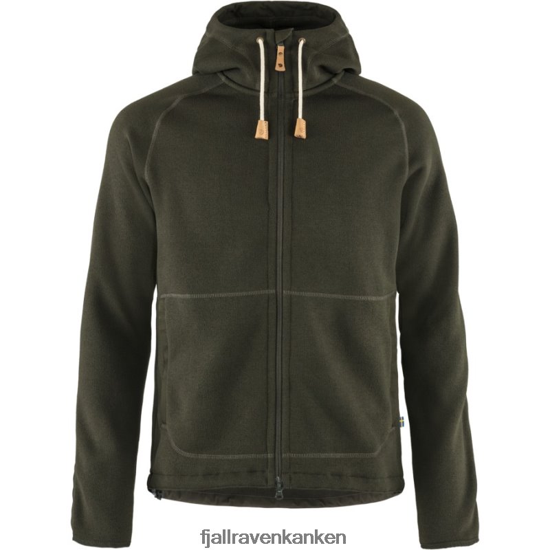 Fjällräven Polska - Fjällräven Outlets Övik Fleece Hoodie M Deep Forest