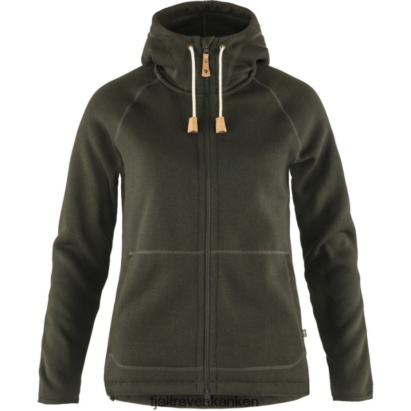 Fjällräven Polska - Fjällräven Outlets Övik Fleece Hoodie W Deep Forest