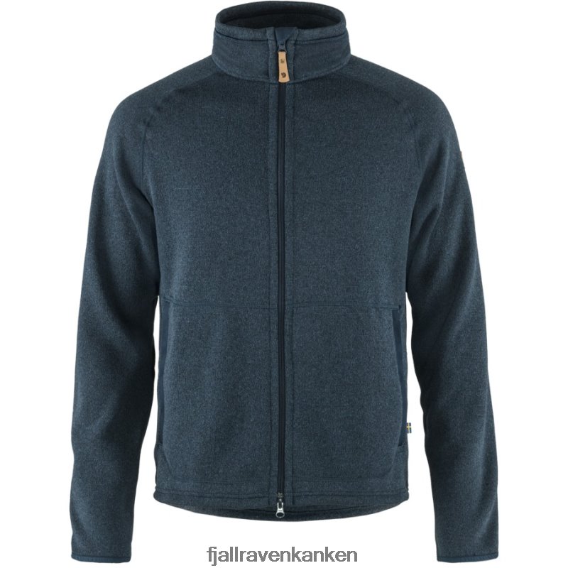 Fjallraven Kanken - Övik Fleece Zip Sweater M Navy Fjällräven Outlets