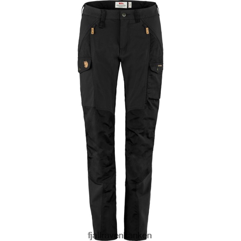 Fjällräven Polska - Black Fjällräven Outlets Nikka Trousers Curved W Long