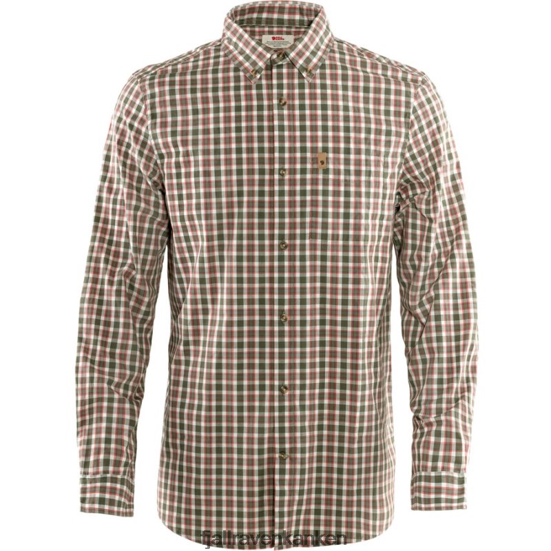 Fjällräven Polska - Laurel Green Fjällräven Outlets Övik Shirt Ls M
