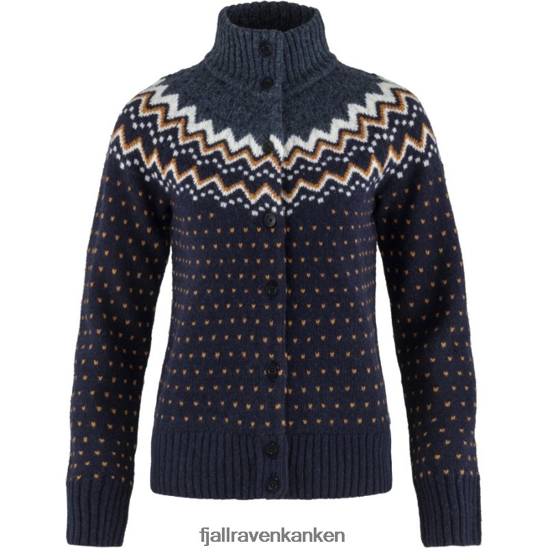 Fjallraven Kanken - Dark Navy Övik Knit Cardigan W Fjällräven Outlets