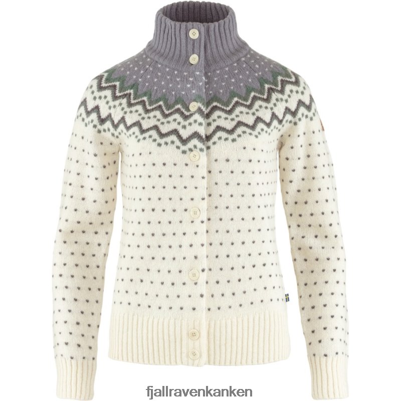 Fjällräven Polska - Fjällräven Outlets Övik Knit Cardigan W Chalk White-Flint Grey