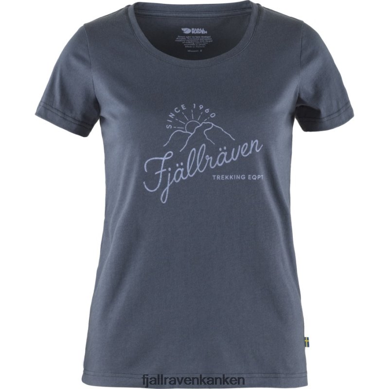 Fjallraven Sklep - Fjällräven Outlets Navy Sunrise T-Shirt W