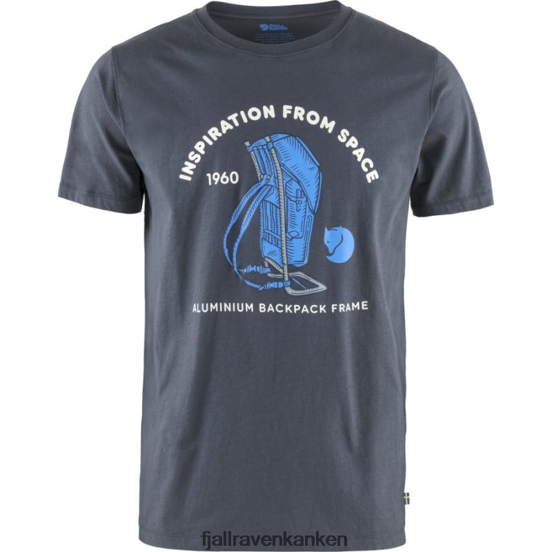 Fjallraven Kanken - Space T-Shirt Print M Navy Fjällräven Outlets