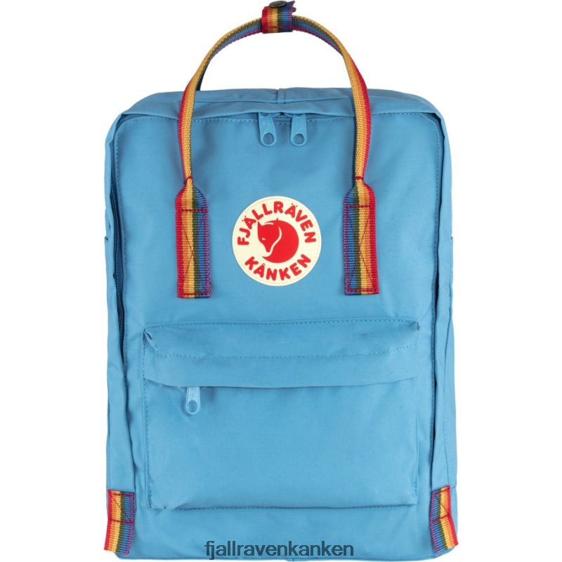 Fjallraven Sklep - Kånken Rainbow Fjällräven Outlets Air Blue-Rainbow Pattern