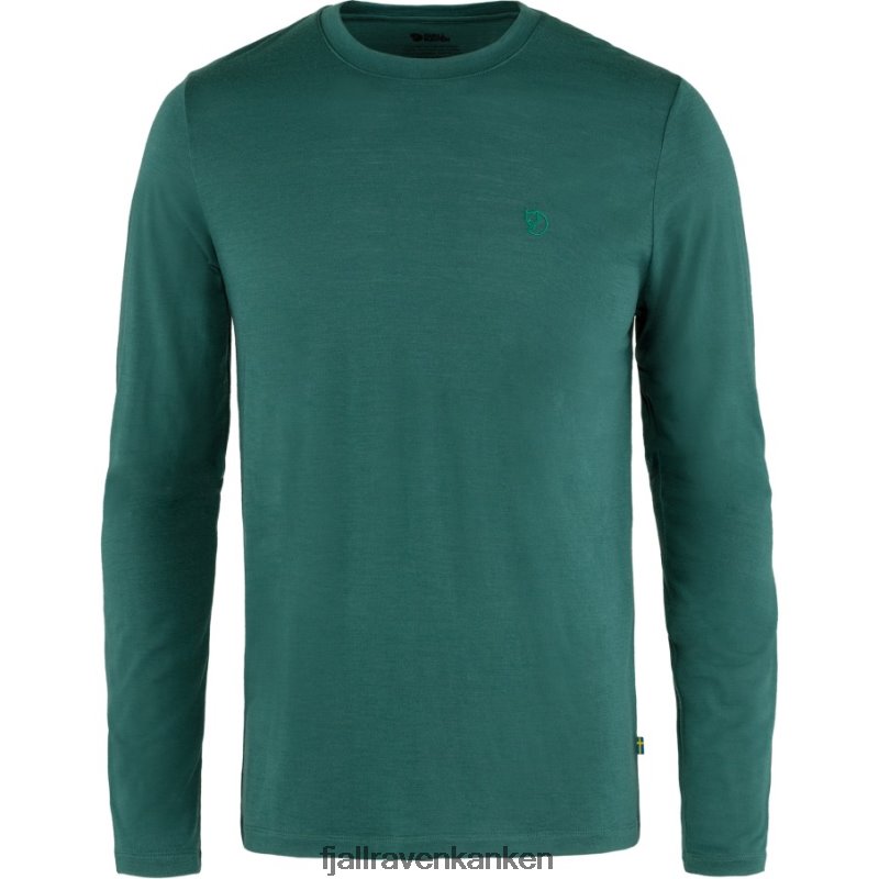 Fjällräven Polska - Arctic Green Fjällräven Outlets Abisko Wool Ls M