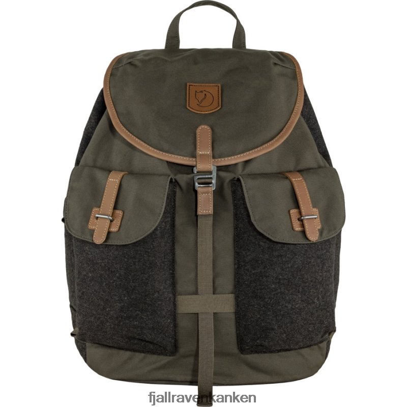 Fjallraven Kanken - Dark Olive-Brown Värmland Rucksack Fjällräven Outlets