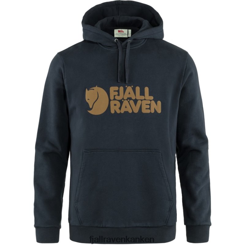 Fjallraven Kanken - Dark Navy Logo Hoodie M Fjällräven Outlets